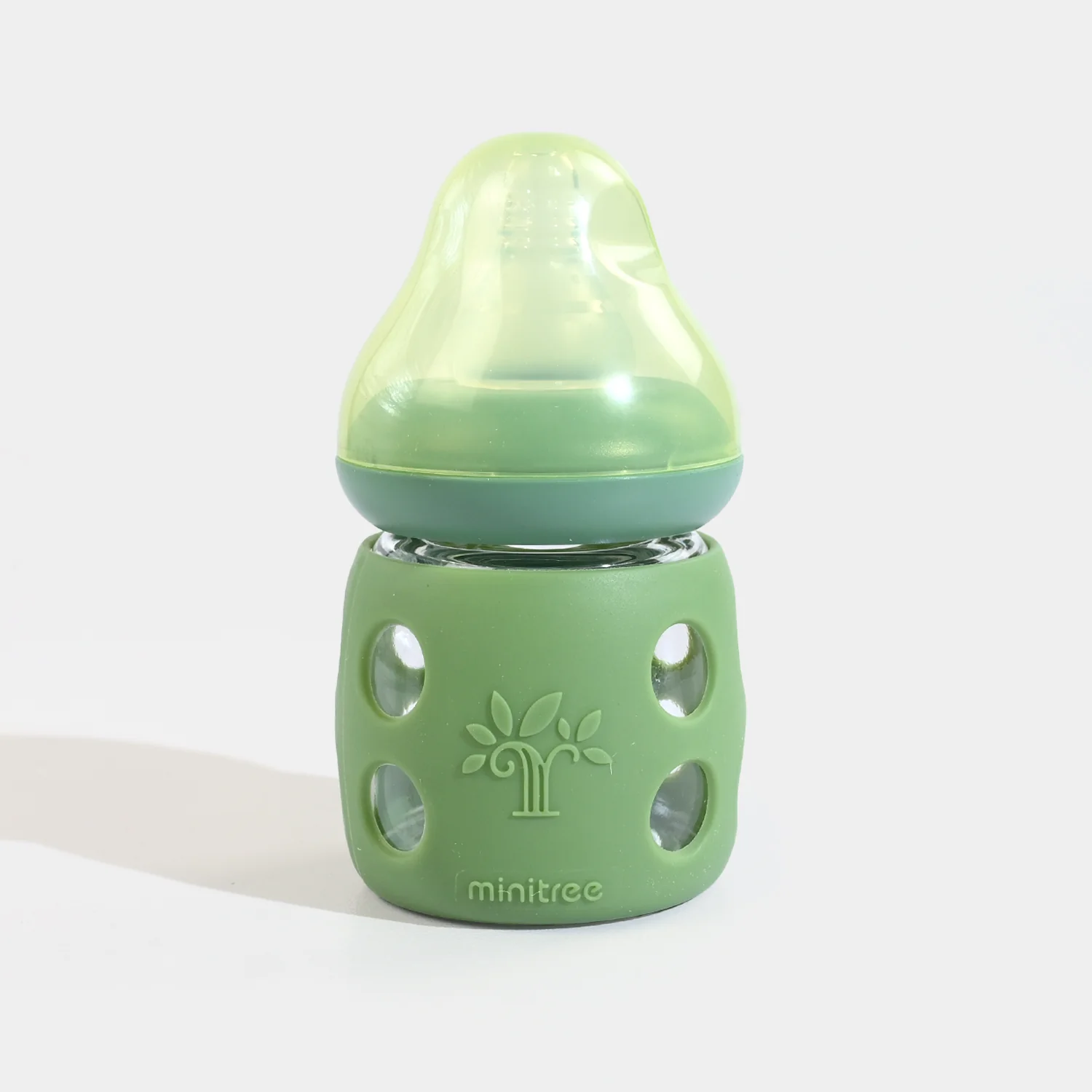 Minitree Newborn Baby Glass Feeder with Silicone Cover | 60Ml - Image 2