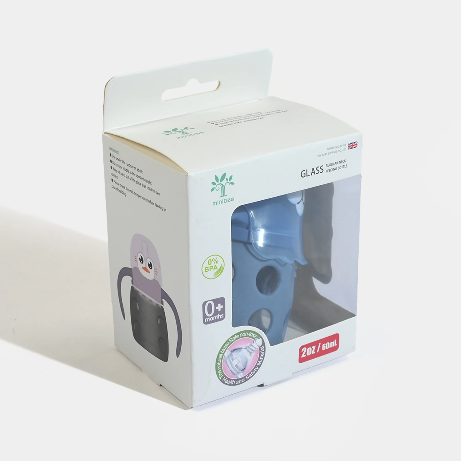 Minitree Newborn Baby Glass Feeder with Silicone Cover | 60Ml - Image 4