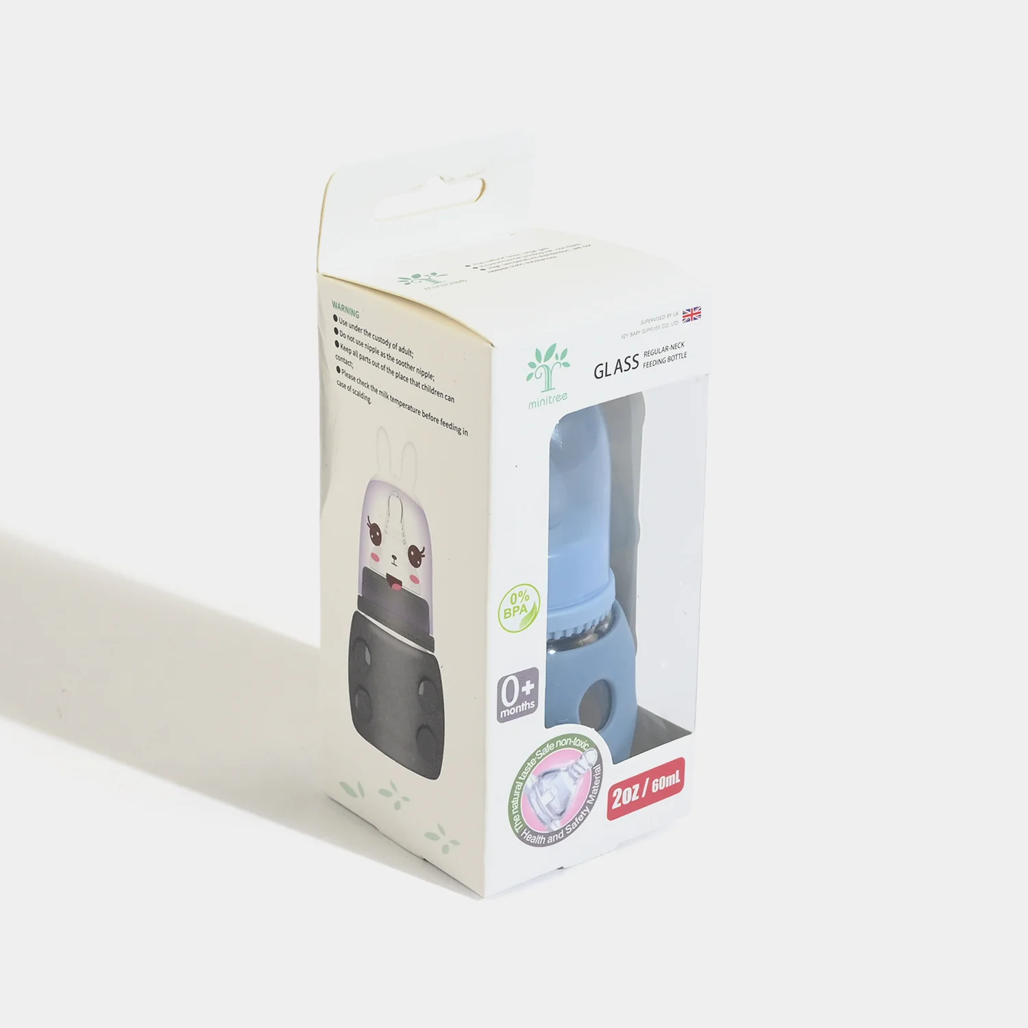 Minitree Newborn Baby Glass Feeder with Silicone Cover | 60Ml - Image 5