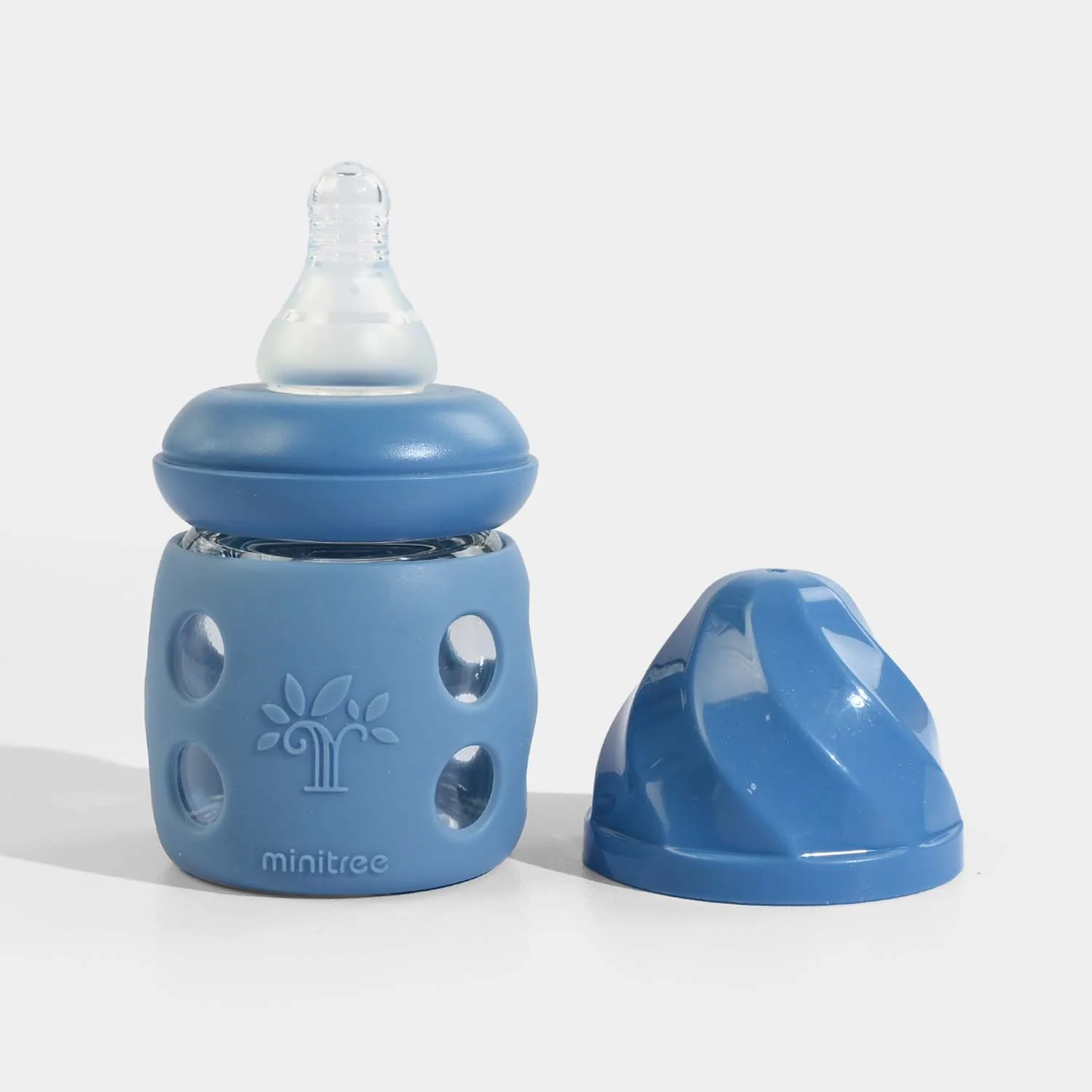 Minitree Newborn Baby Glass Feeder with Silicone Cover | 60Ml - Image 2