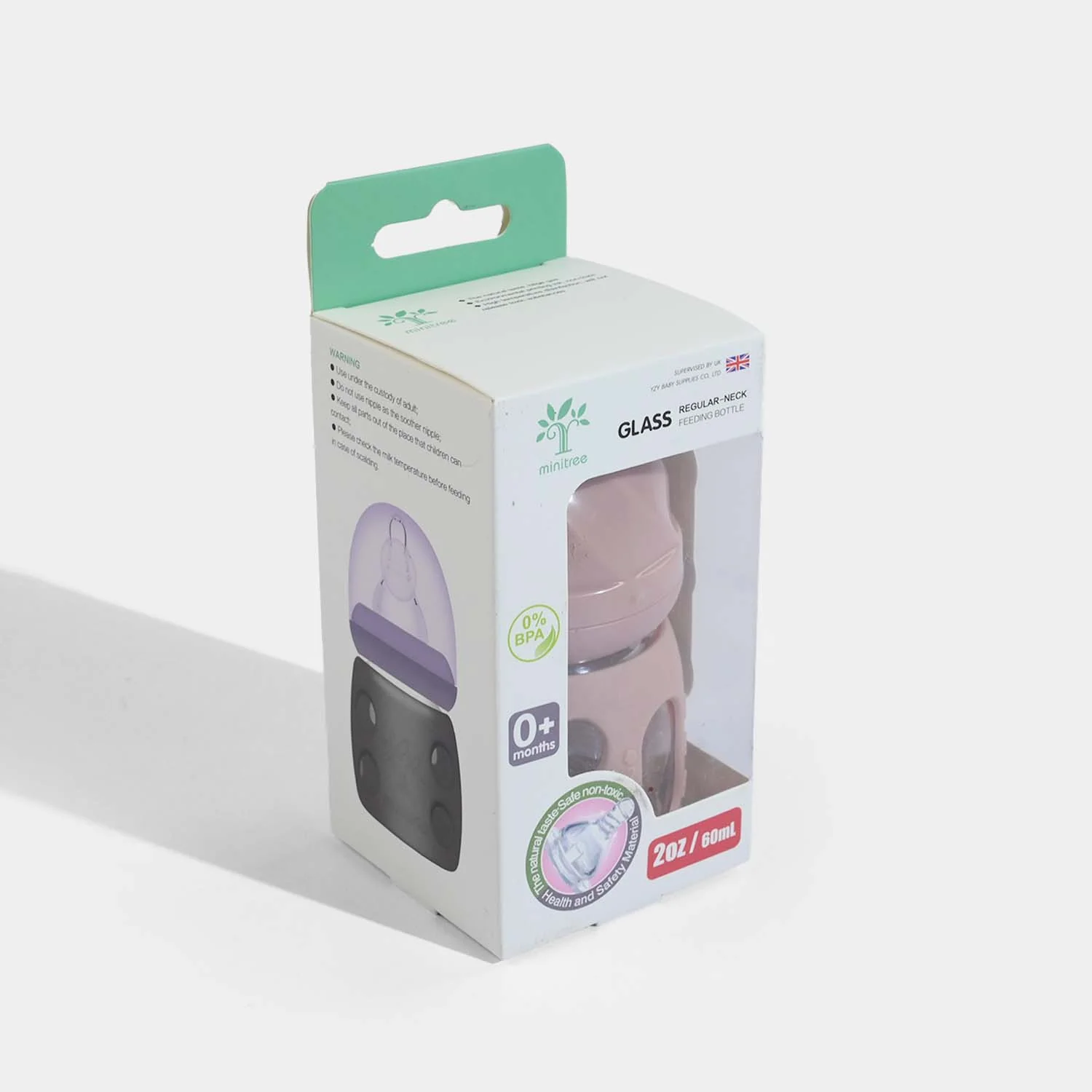 Minitree Newborn Baby Glass Feeder with Silicone Cover | 60Ml - Image 3