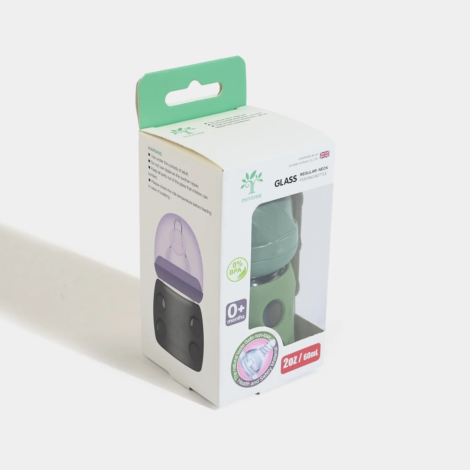 Minitree Newborn Baby Glass Feeder with Silicone Cover | 60Ml - Image 4