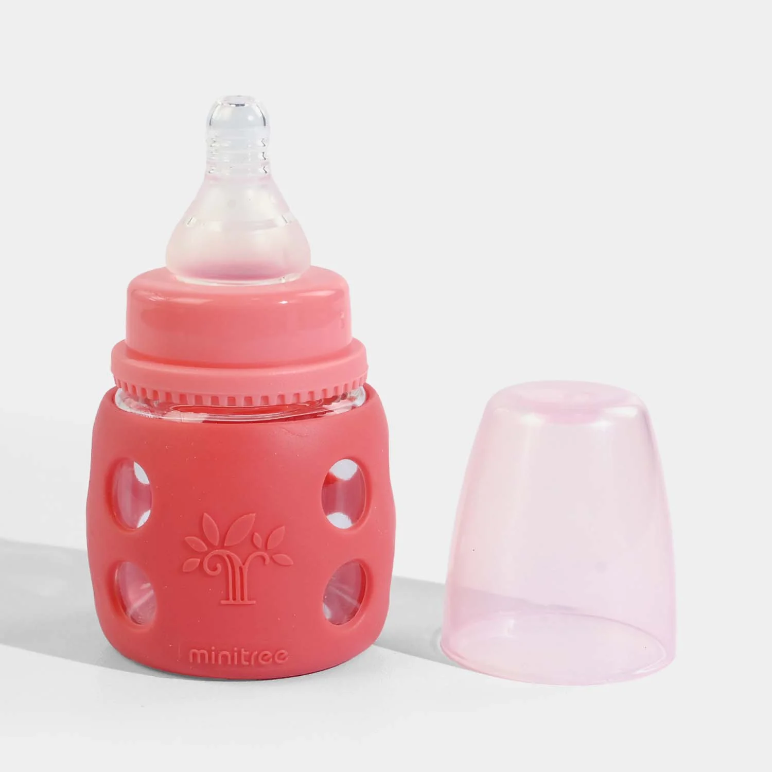 Minitree Newborn Baby Glass Feeder with Silicone Cover | 60Ml - Image 2