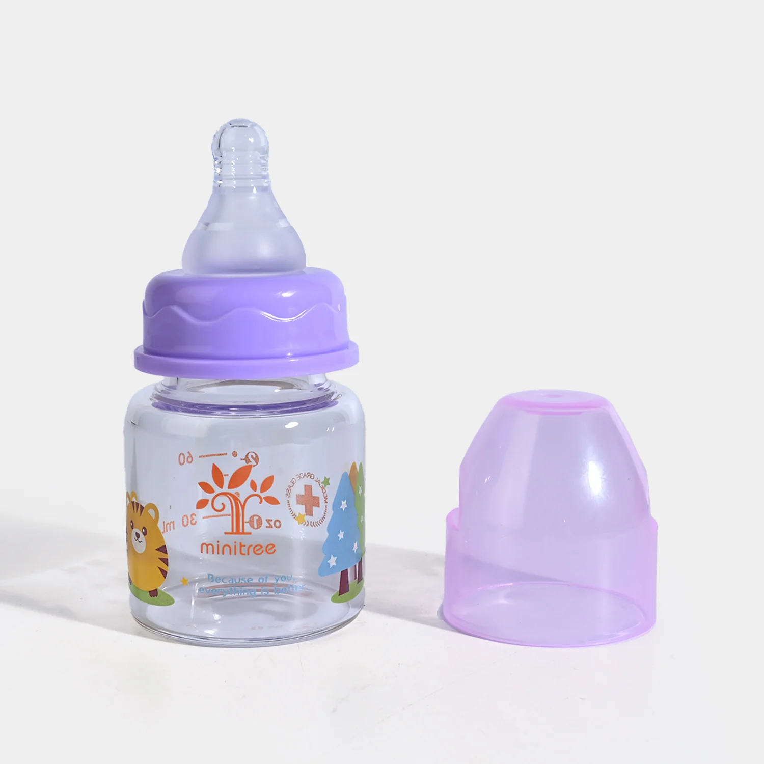 Baby Glass Feeding Bottle | 0M+ - Image 2