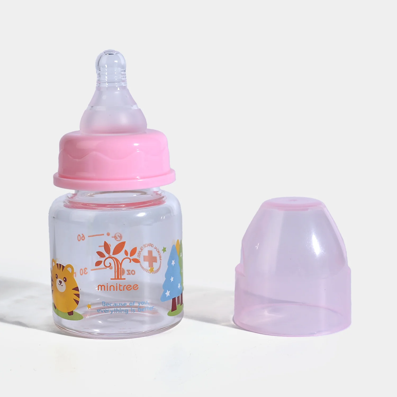 Baby Glass Feeding Bottle | 0M+ - Image 2