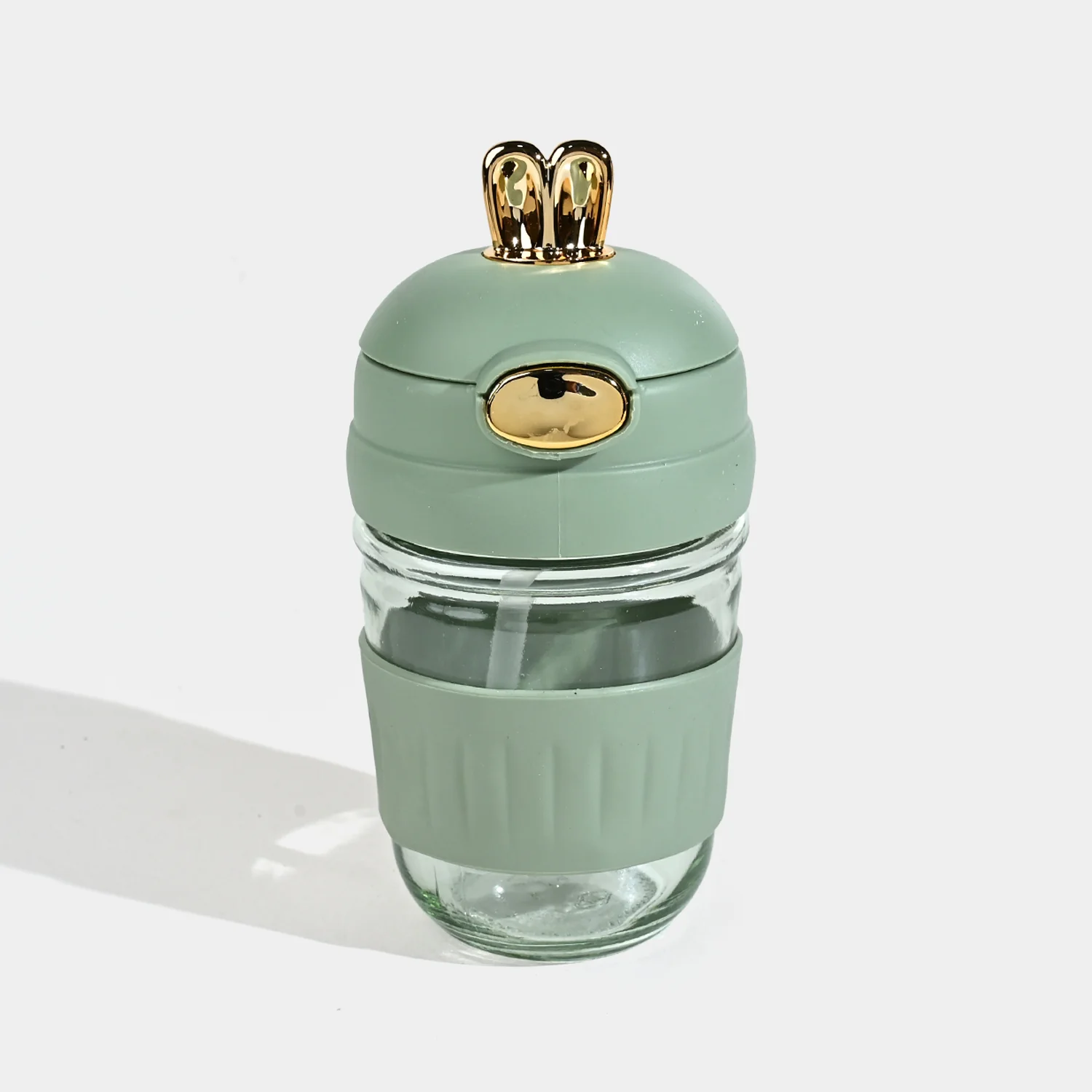 GLASS SIPPER 350ML| 1547-GREEN - Image 3