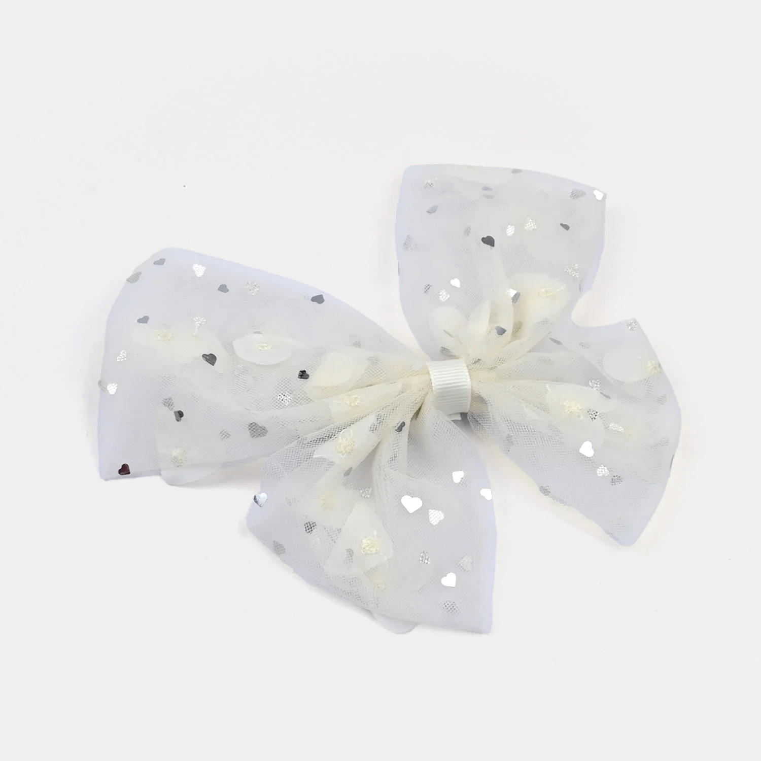 Cute Fabric Bow Hair Pin with Metal Clip