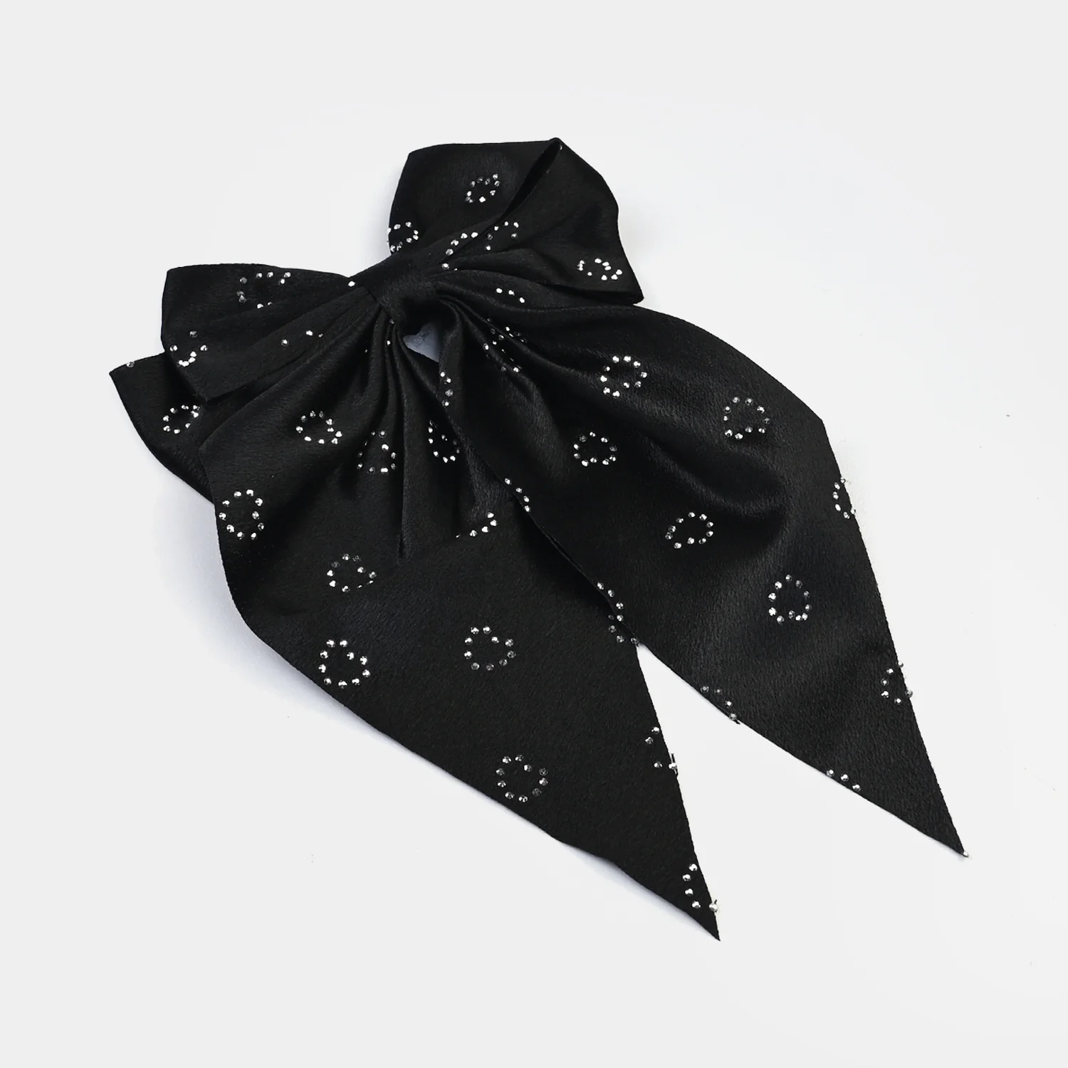 Cute Fabric Bow Hair Pin with Metal Clip