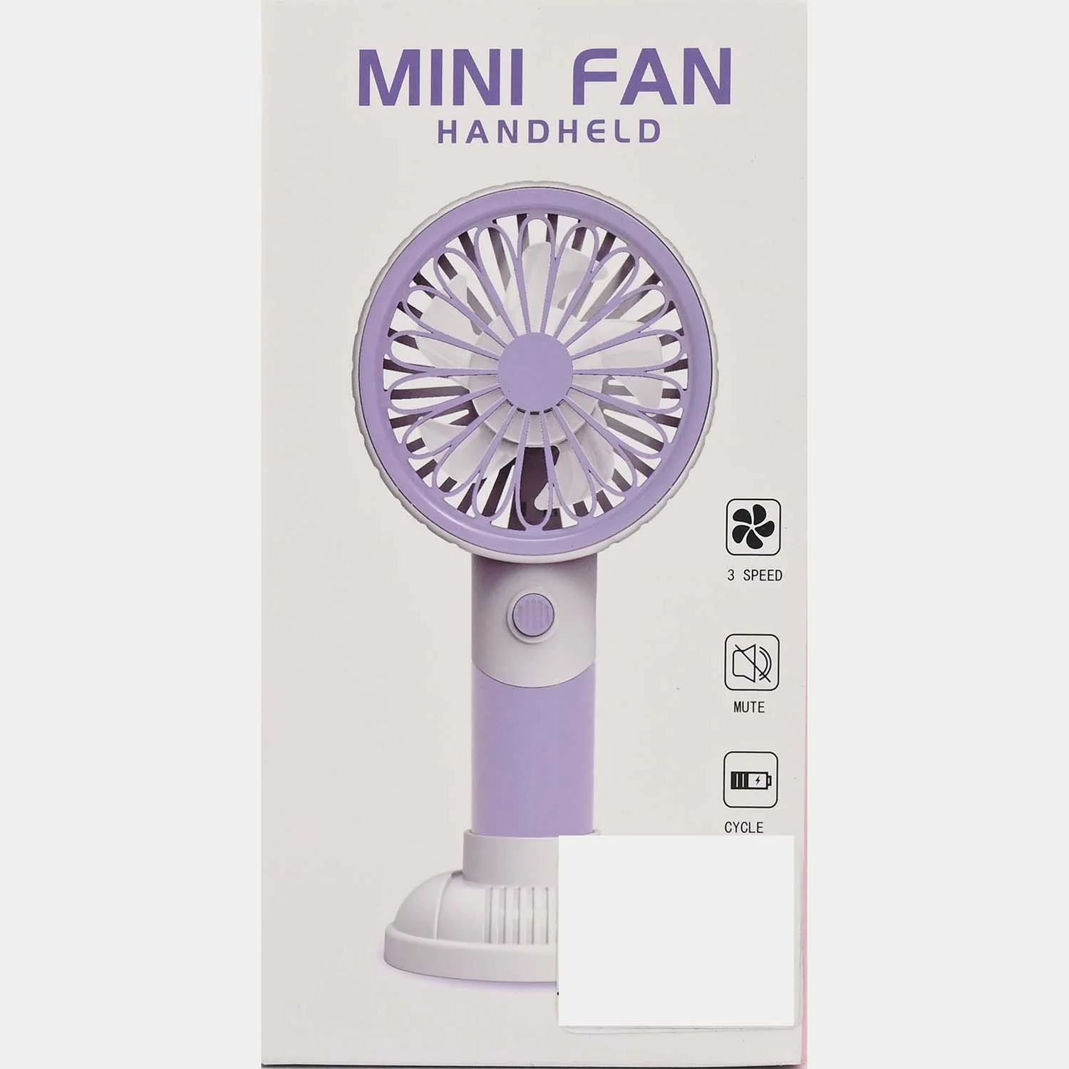 Portable Rechargeable Small Handheld Fan with Night Light and USB Charging - Image 6
