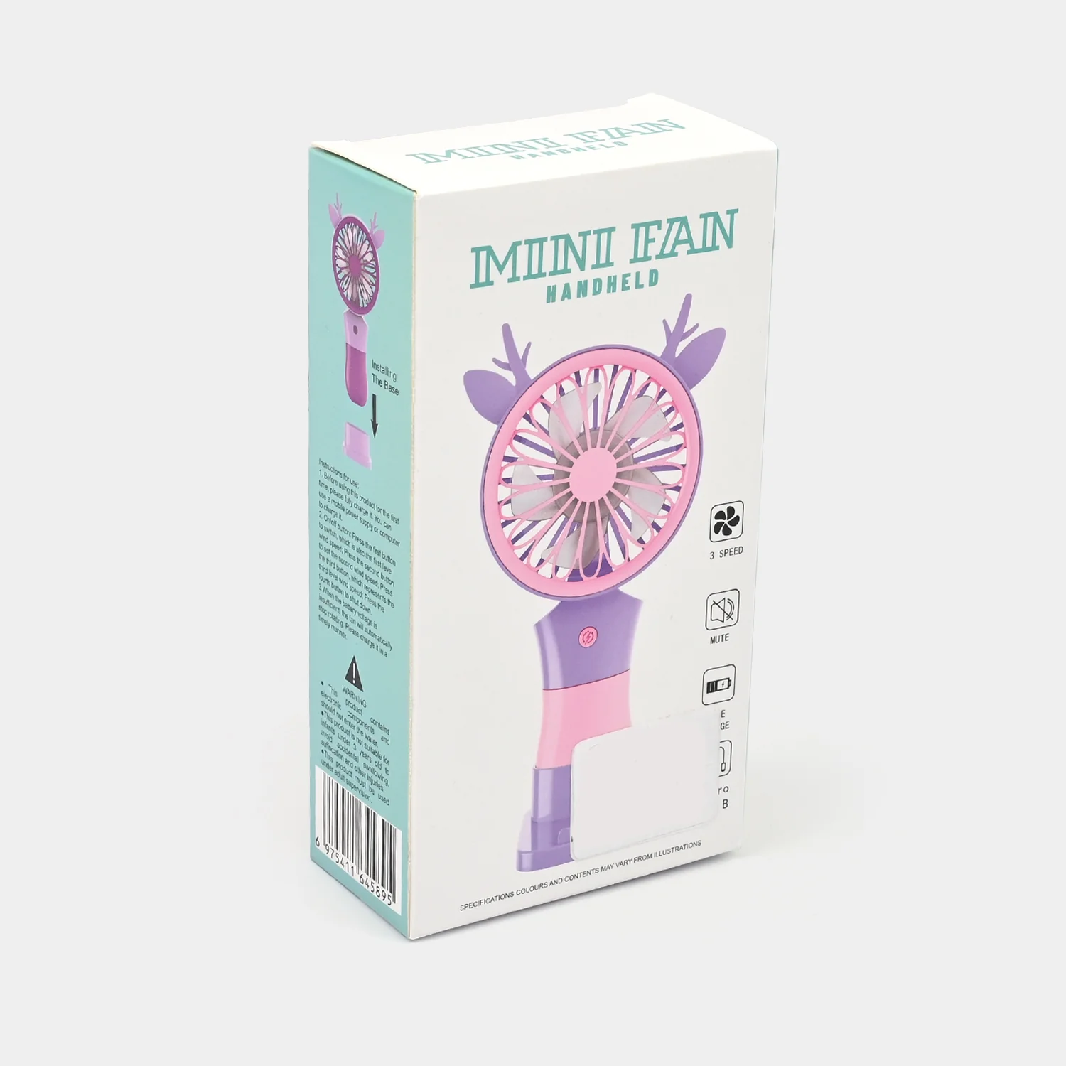 Rechargeable Mini Handheld Fan - Image 3