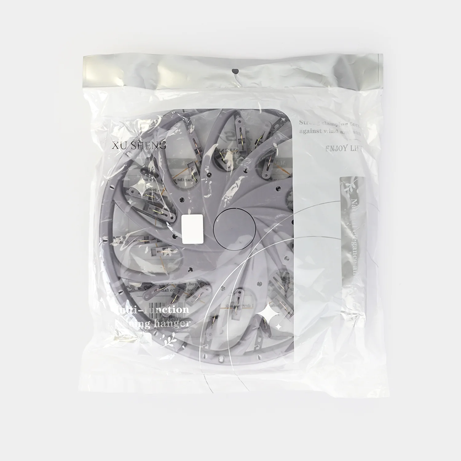 LAUNDRY HANGER 24 CLIPS | GREY XS71076