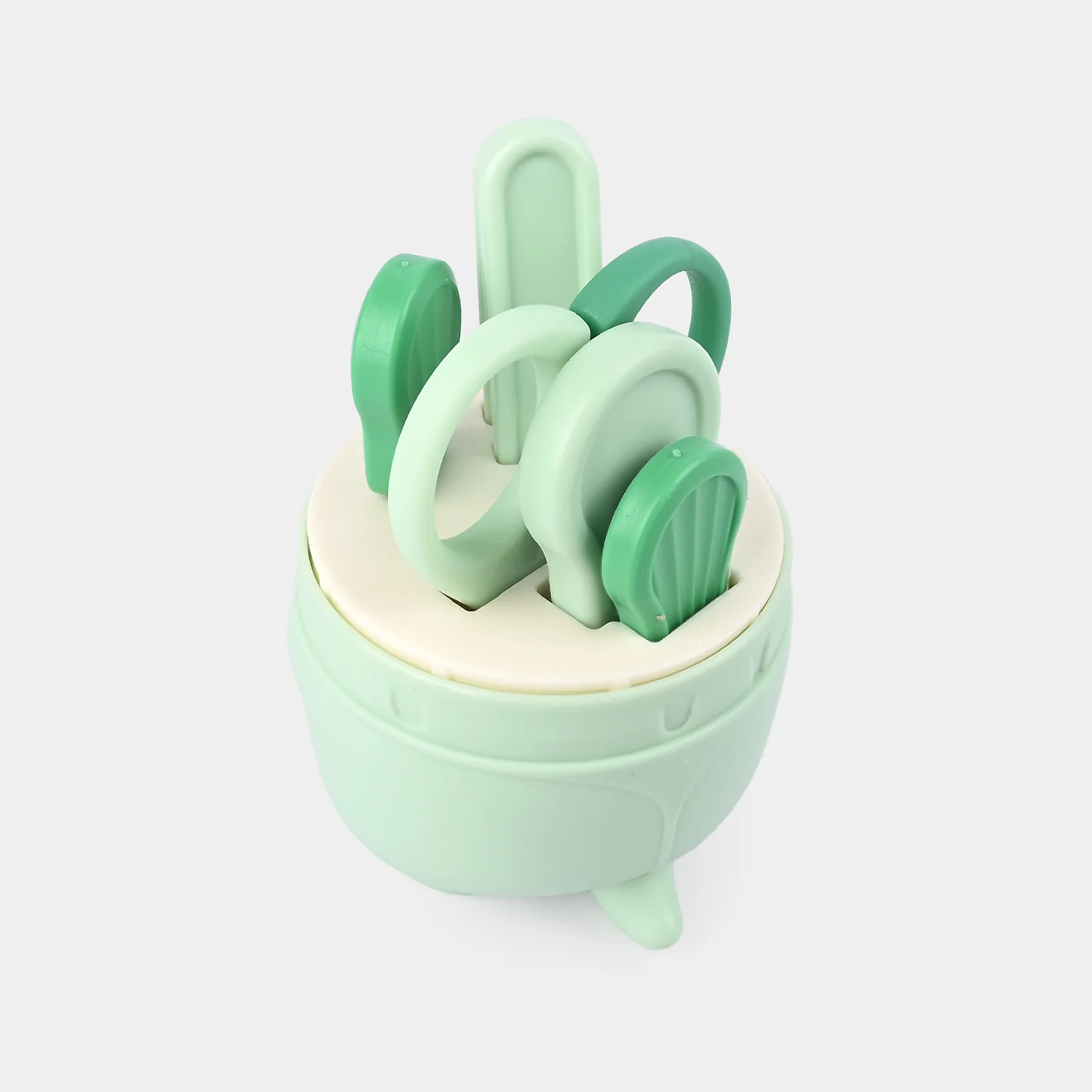 Baby Manicure Set 4PCs For Kids - green - Image 2