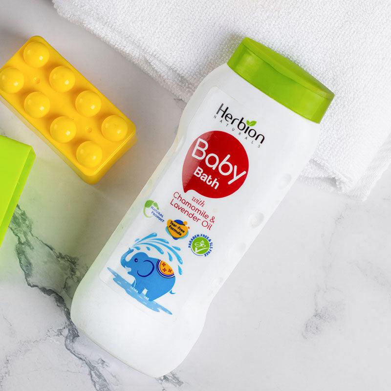 Herbion Baby Bath With Chamomile & Lavender Oil - 200ml