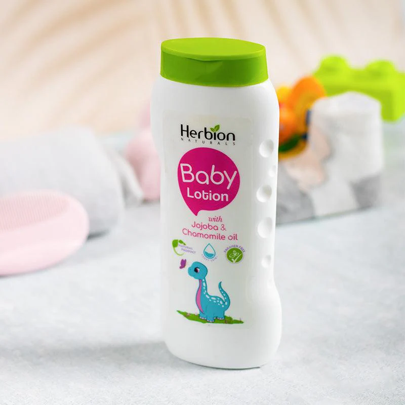 Herbion Baby Lotion With Jojoba & Chamomile Oil - 200ml - Image 3