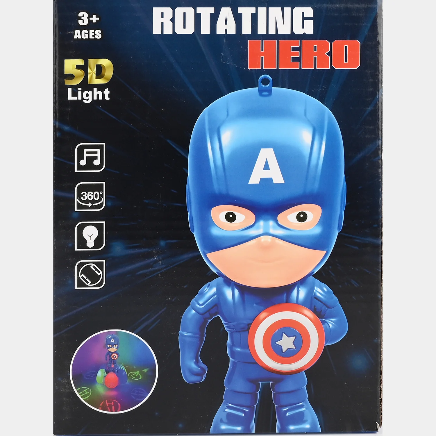 Electric Rotating Hero Toy 5D Lighting & Sound - Image 6