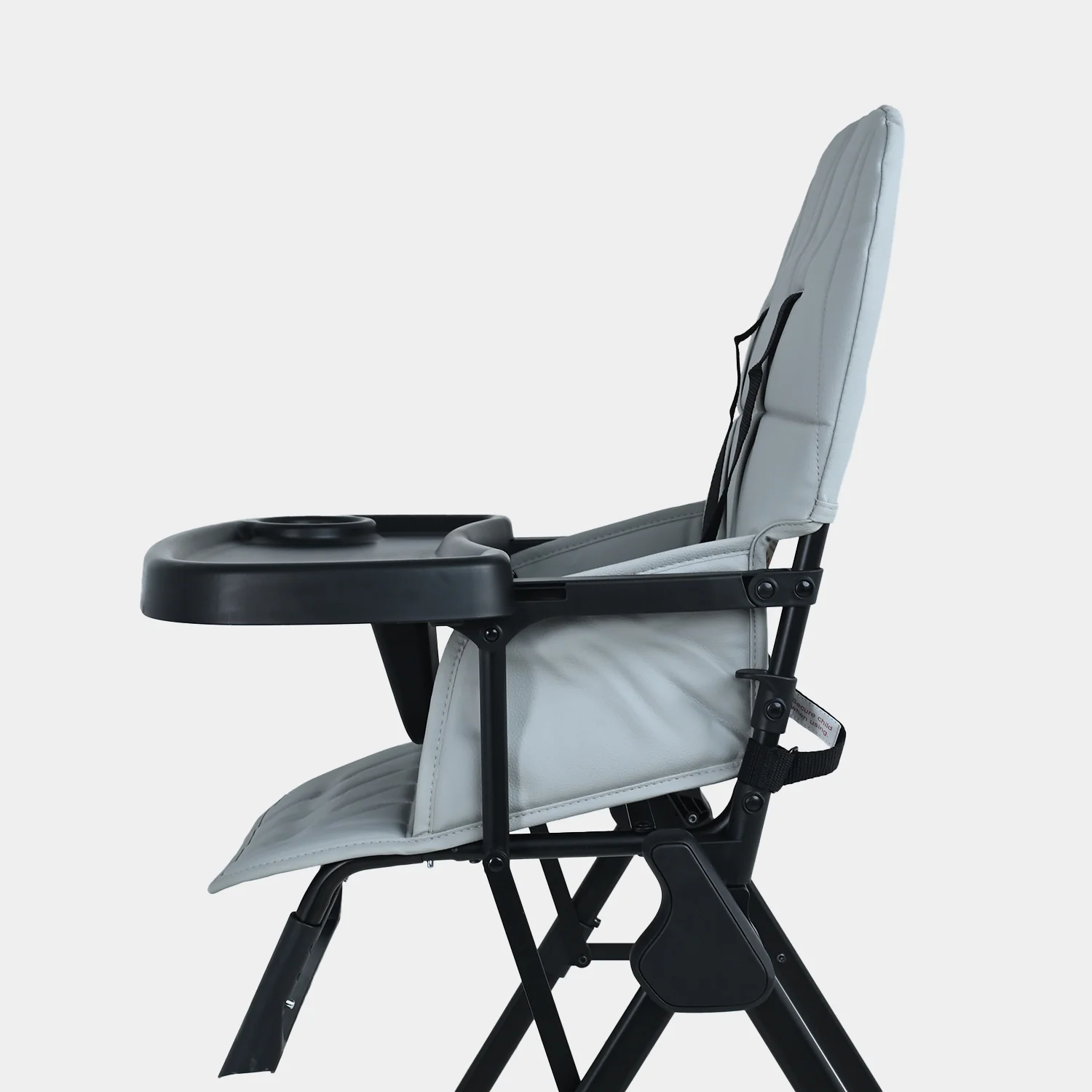 Baby Foldable High Chair Joyous | HCY-021 Grey - Image 3