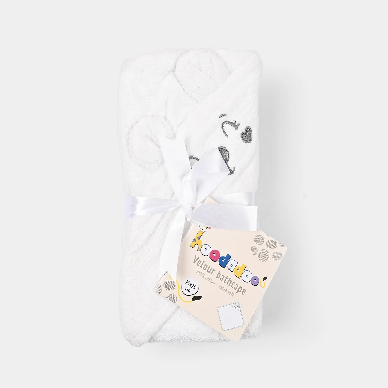 Baby Hooded Bath Towel 75x75 - Image 3