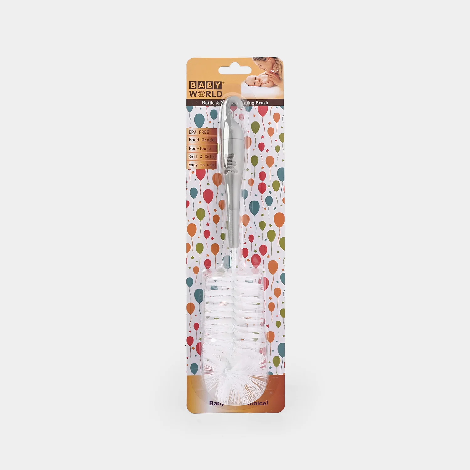 Feeding Bottle Cleaning Brush | 7372 Grey
