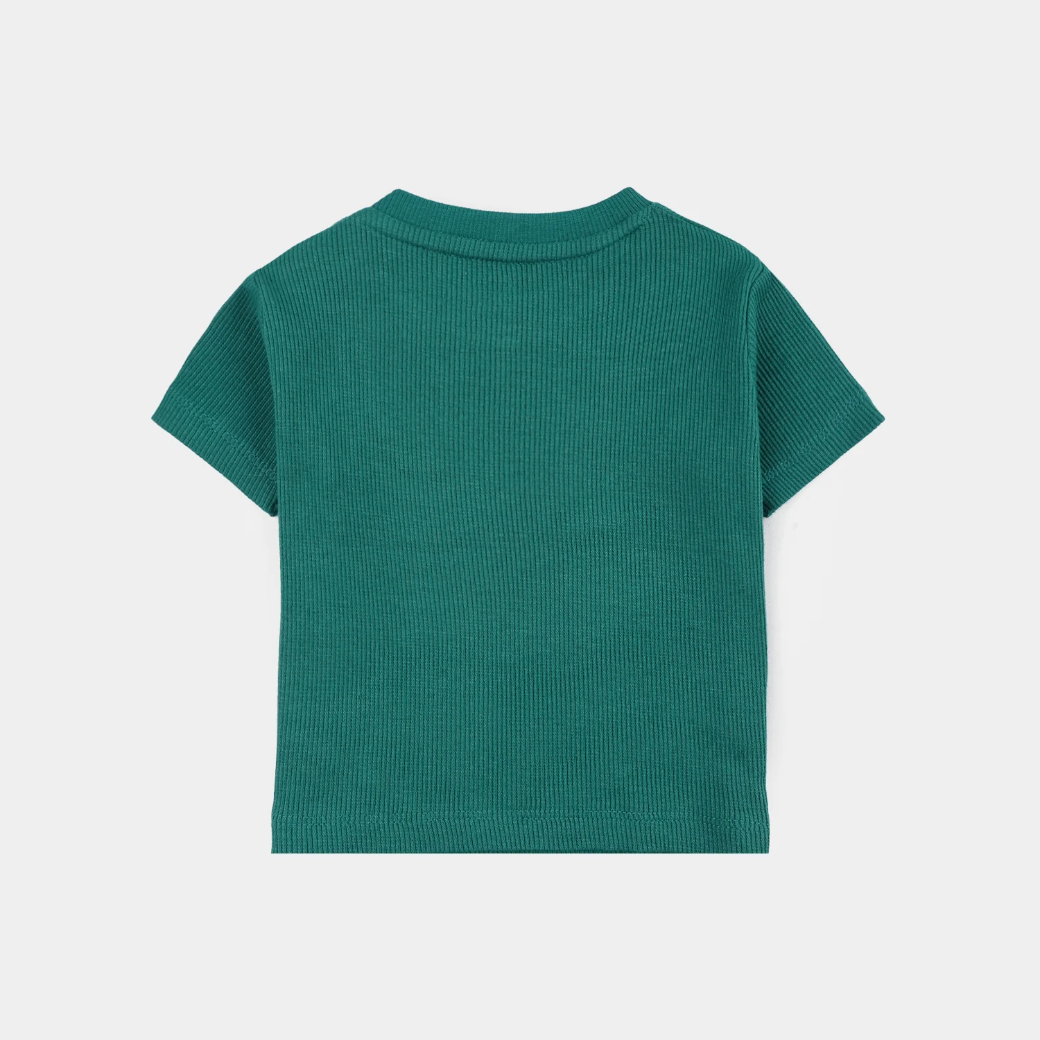 Infant Boys 2x1 Rib T-Shirt (Summer Breeze) - Teal - Image 3