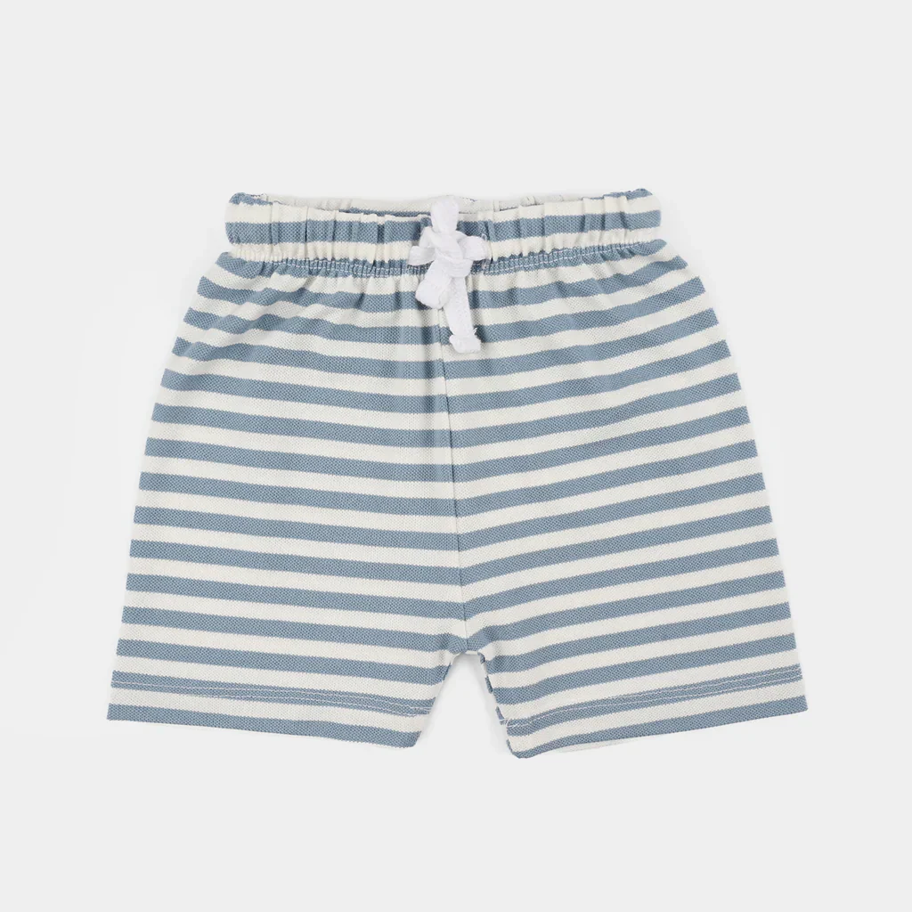 Infant Boys Cotton Jersey Mini Trip Infant Knitted Suits - Blue - Image 3