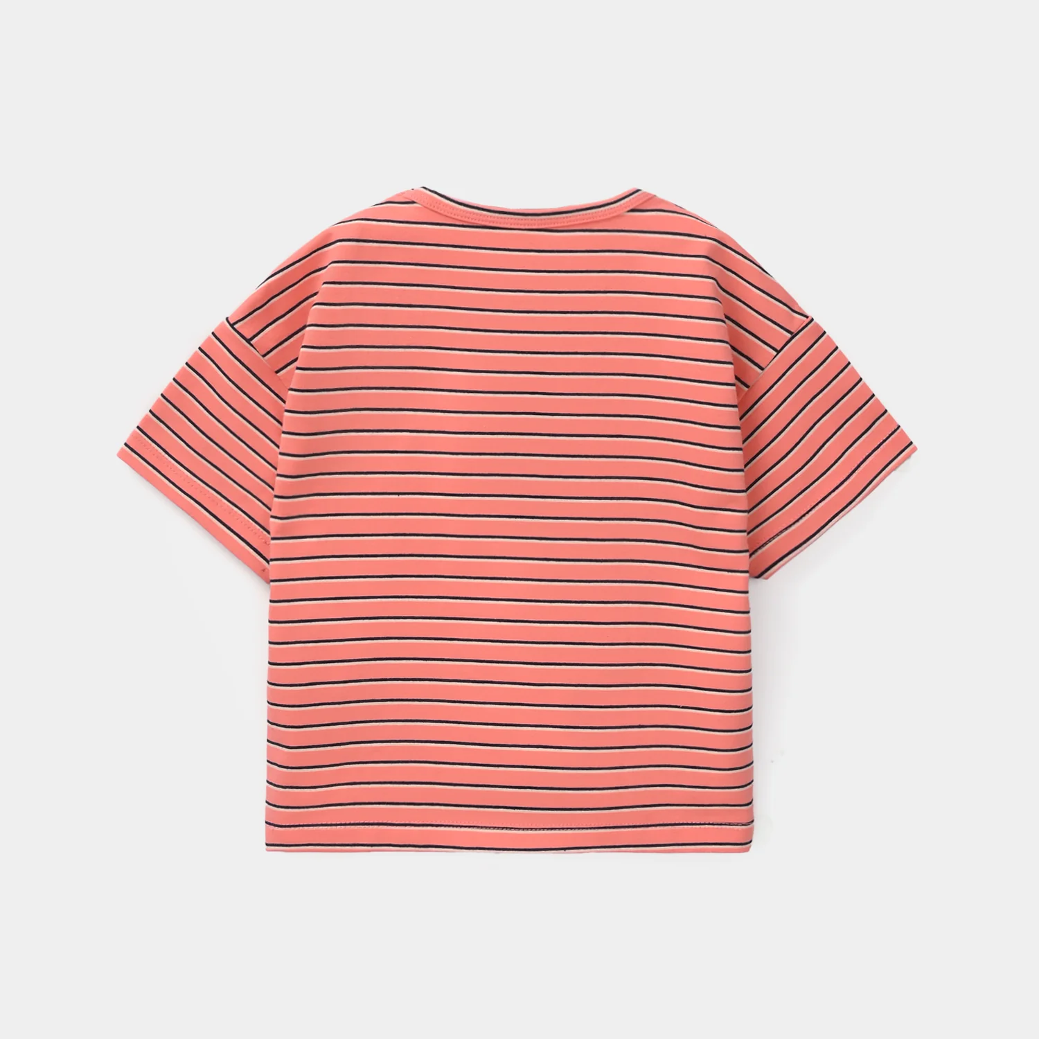 Infant Boys Yarn Dyed T-Shirt Surf - Orange - Image 4