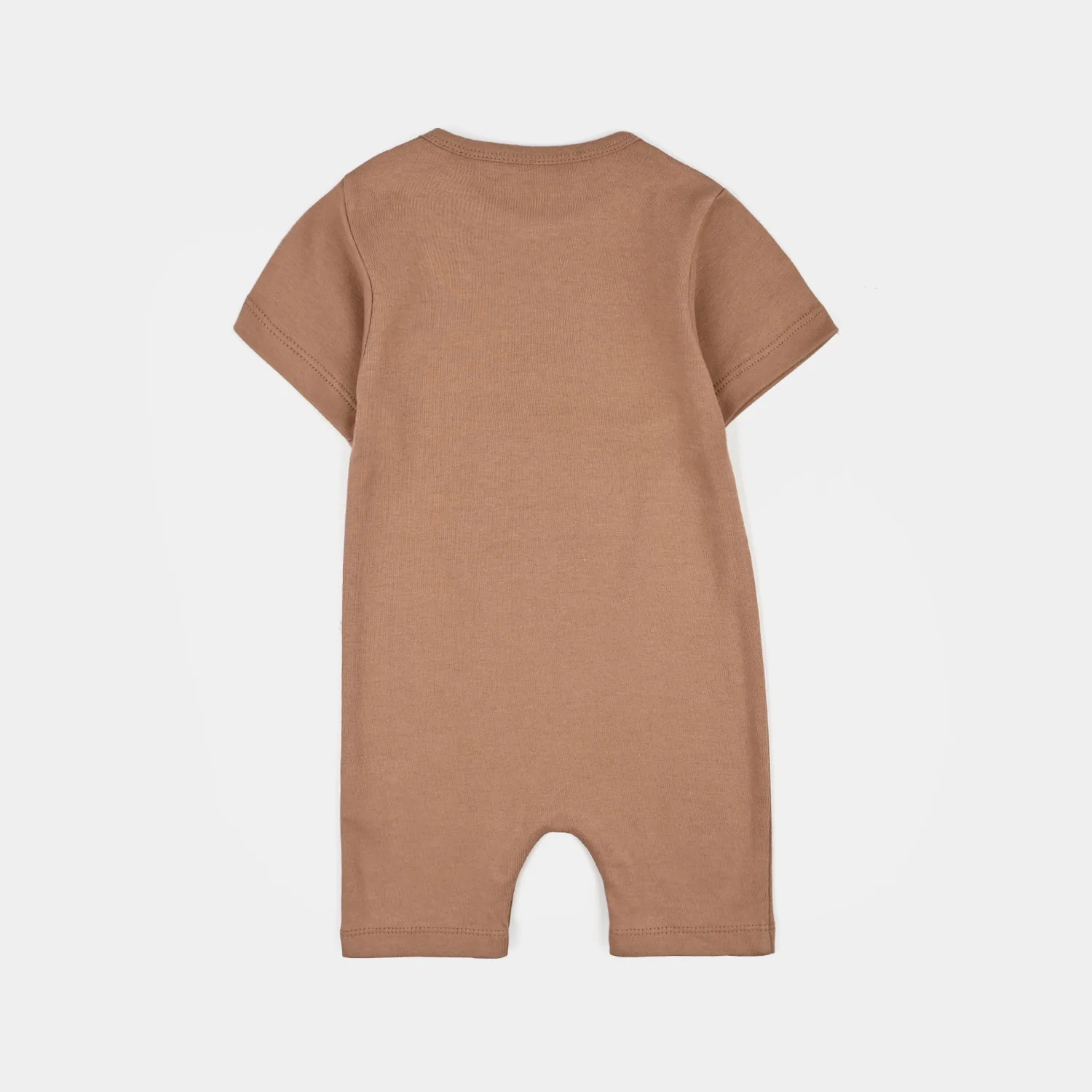 Infant Boys Cotton Interlock Fashion Romper Dino Friends- Brown - Image 5