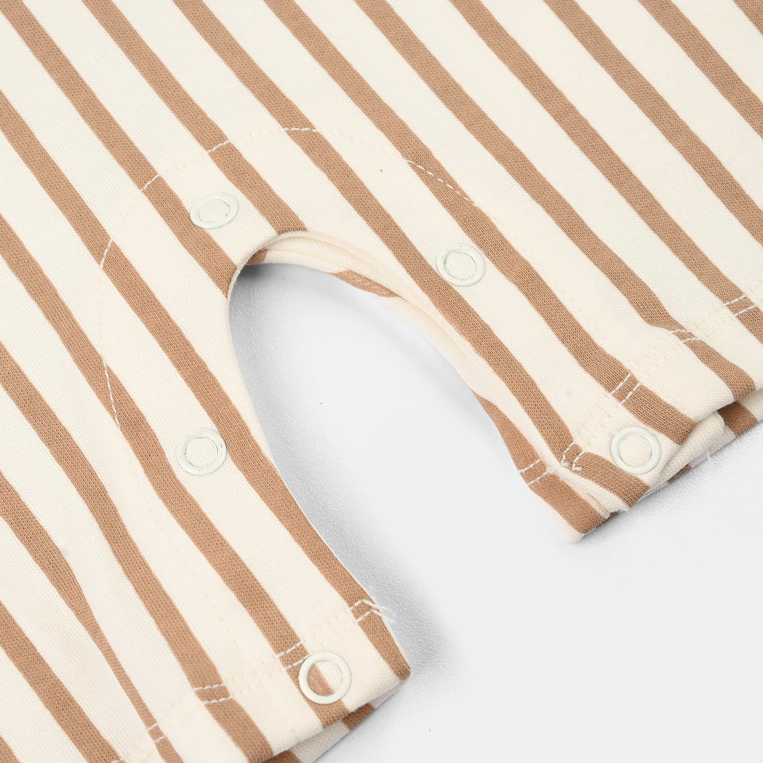 Infant Boys Cotton Interlock Romper (Good Vibes) - Off White - Image 3