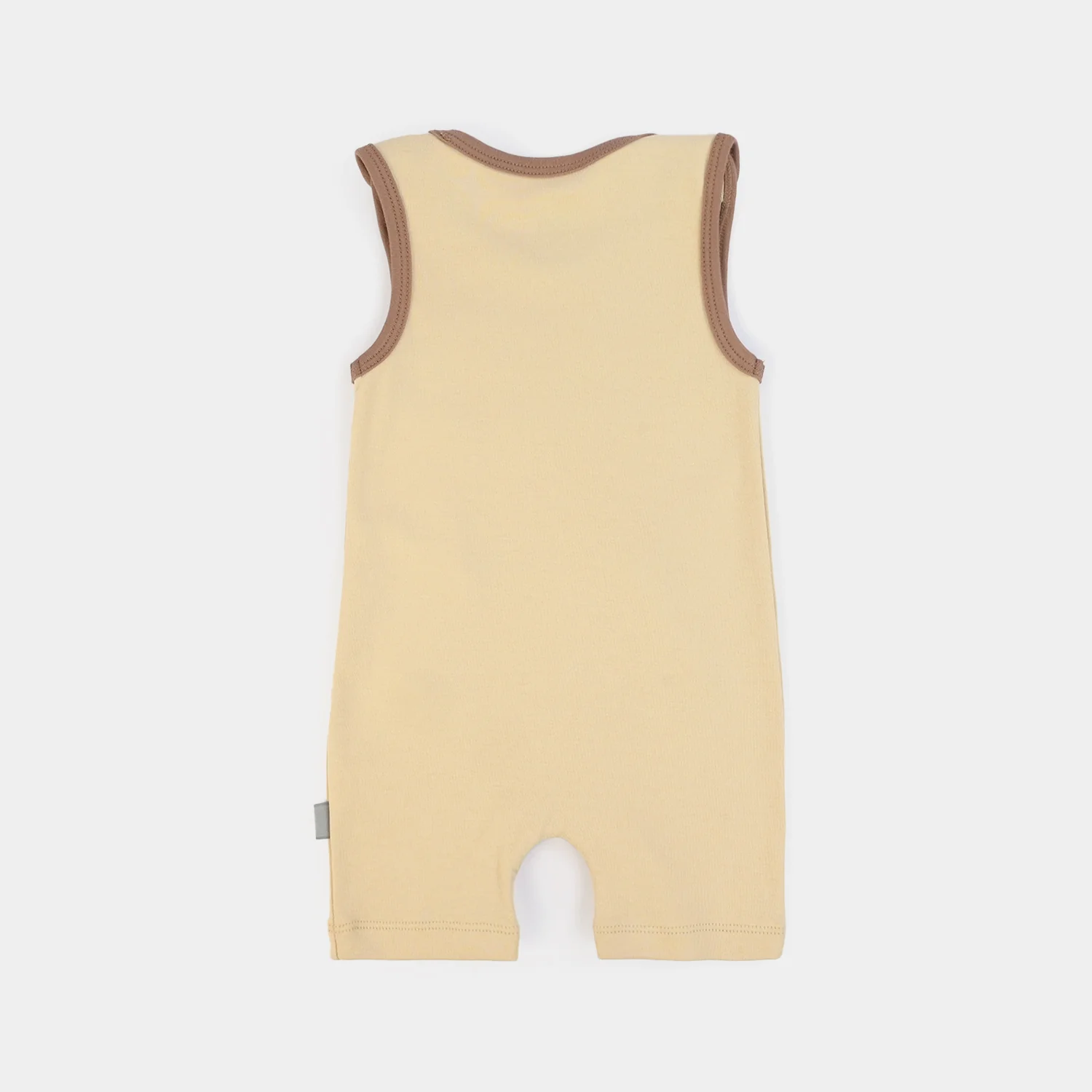 Infant Boys Cotton Interlock Romper Little Stories-BROWN - Image 5