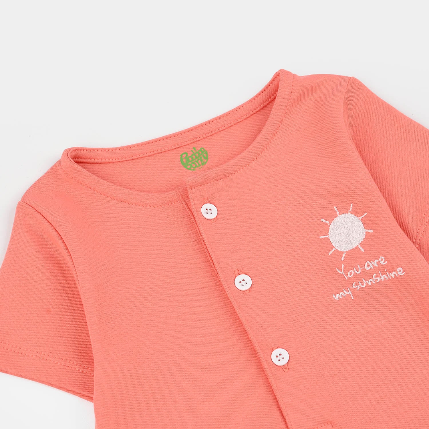 Infant Boys Cotton Interlock Romper SUNSHINE - Image 2