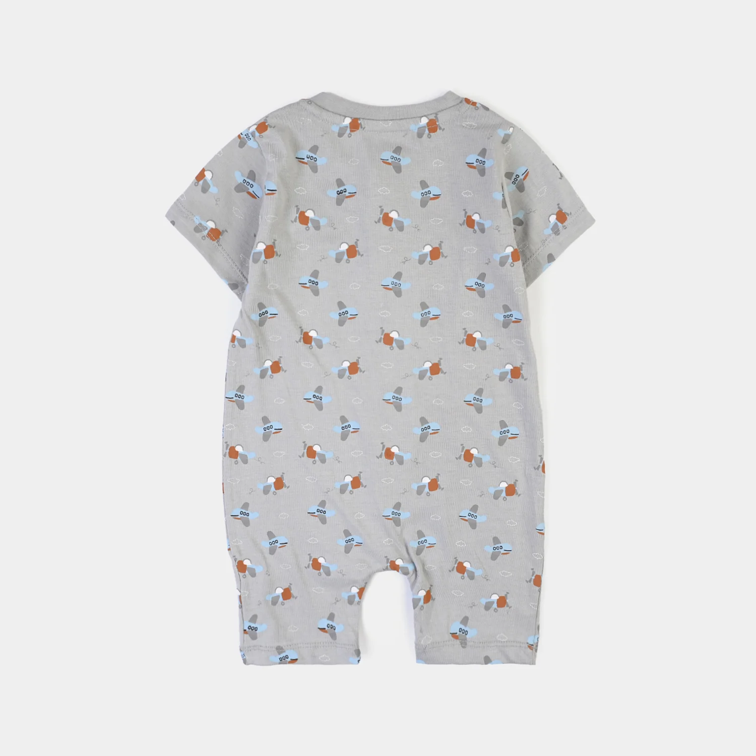 Infant Boys Cotton Jersey 2 Piece Set Aircraft-Grey.Brown - Image 6