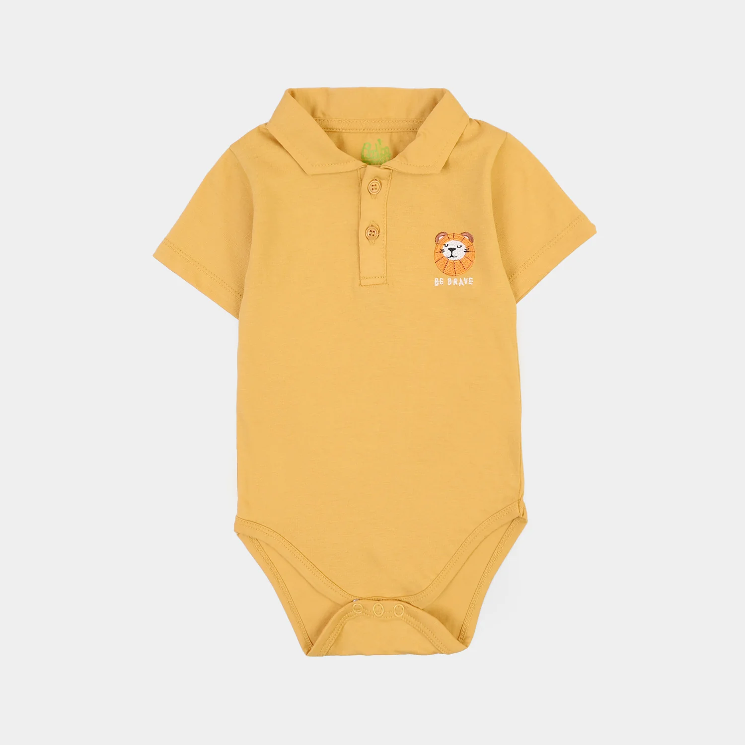 Infant Boys Cotton Jersey 2 Piece Set Be Brave-Yellow.Blue - Image 2