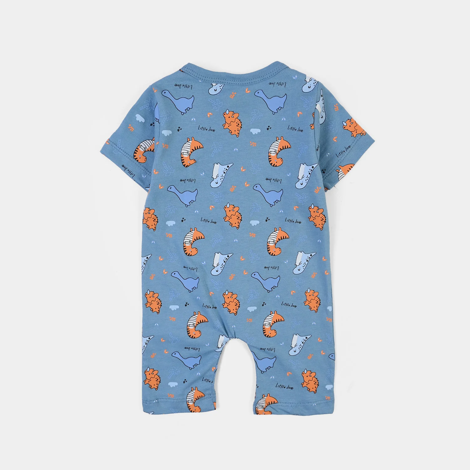 Infant Boys Cotton Jersey 2 Piece Set Little Dino - Blue/Green - Image 3