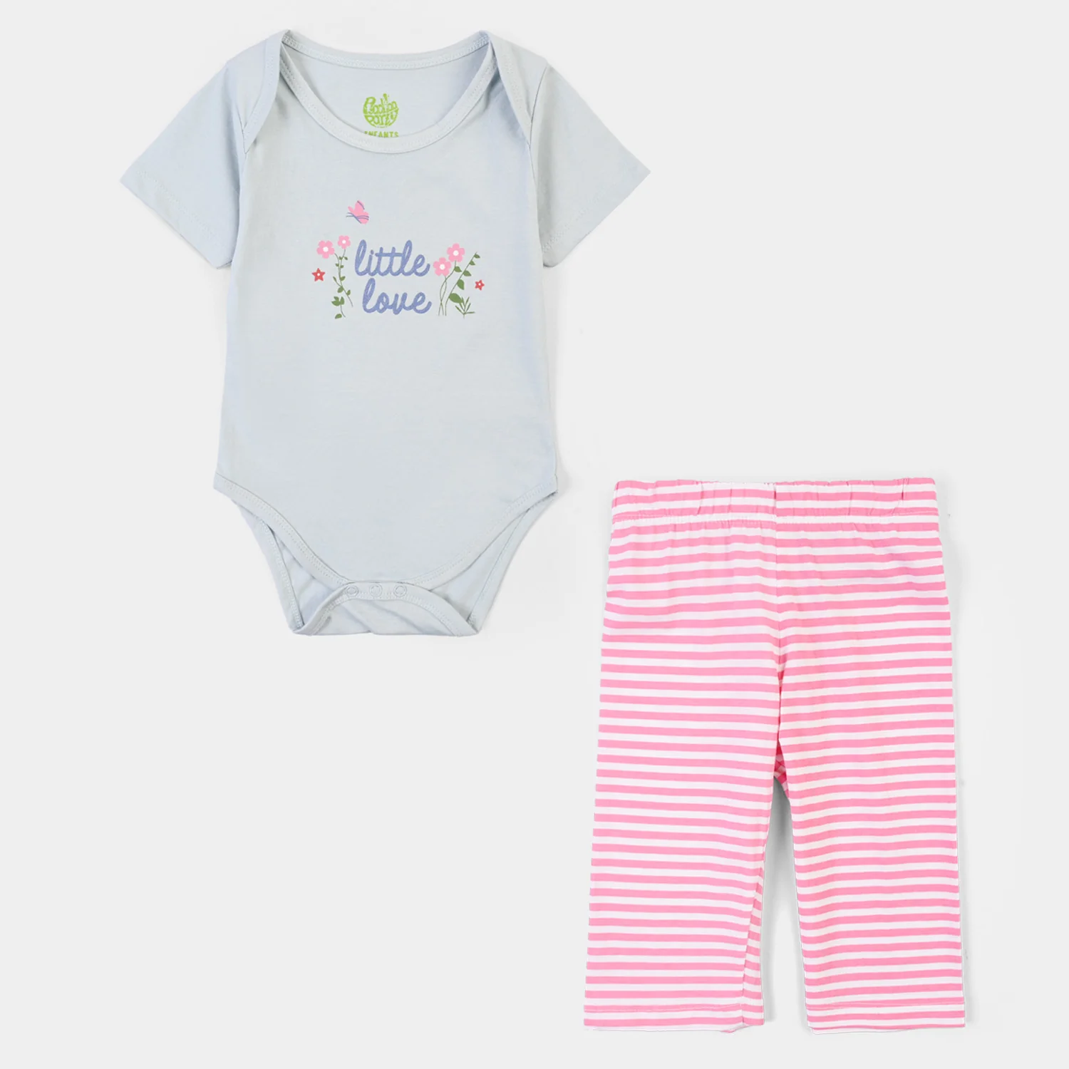 Infant Boys Cotton Jersey 2 Piece Set Little love