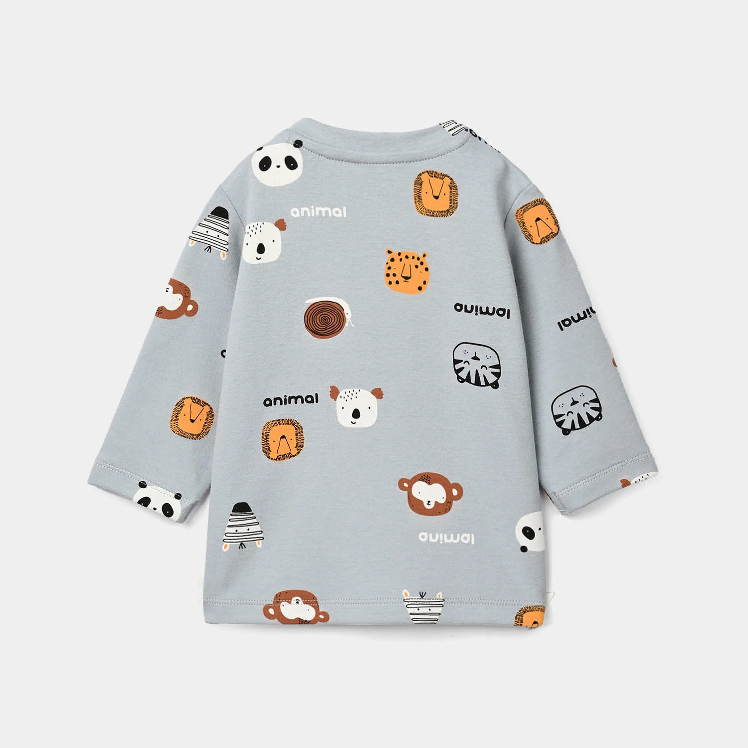 Infant Boys Cotton Jersey 2Pcs Suit Mini Zoo-Blue - Image 5