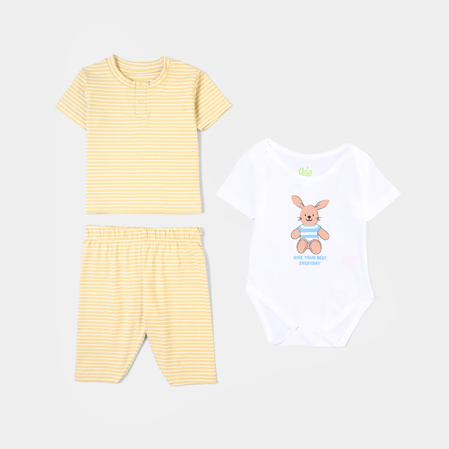 Infant Boys Cotton Jersey 5 Piece Set Bear - Image 2