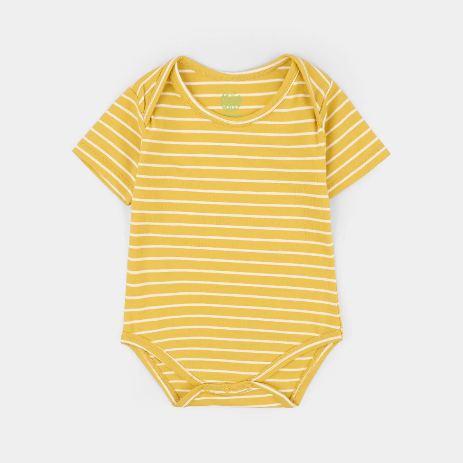 Infant Boys Cotton Jersey T-Shirt + Romper (Big Roar) - Off White/Yellow - Image 5