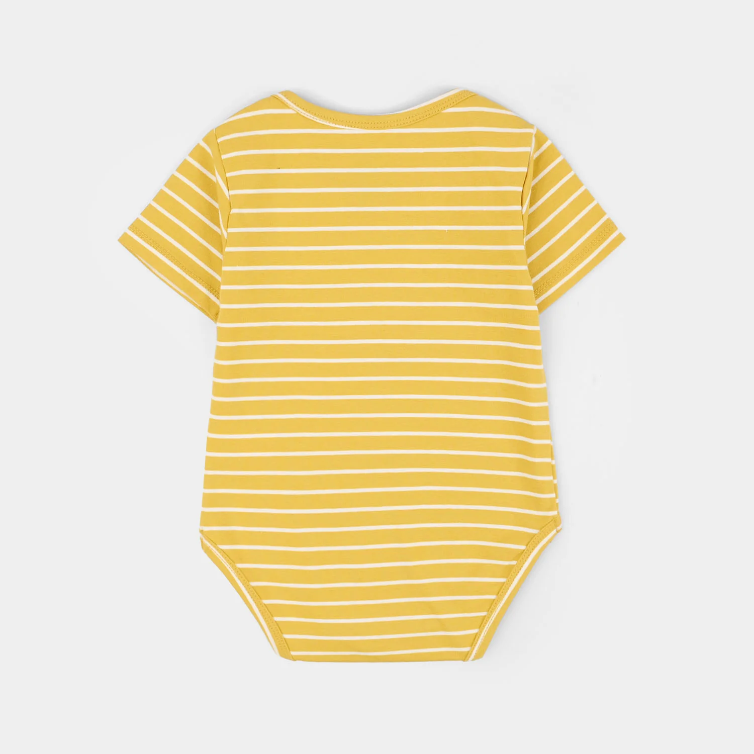 Infant Boys Cotton Jersey T-Shirt + Romper (Big Roar) - Off White/Yellow - Image 7