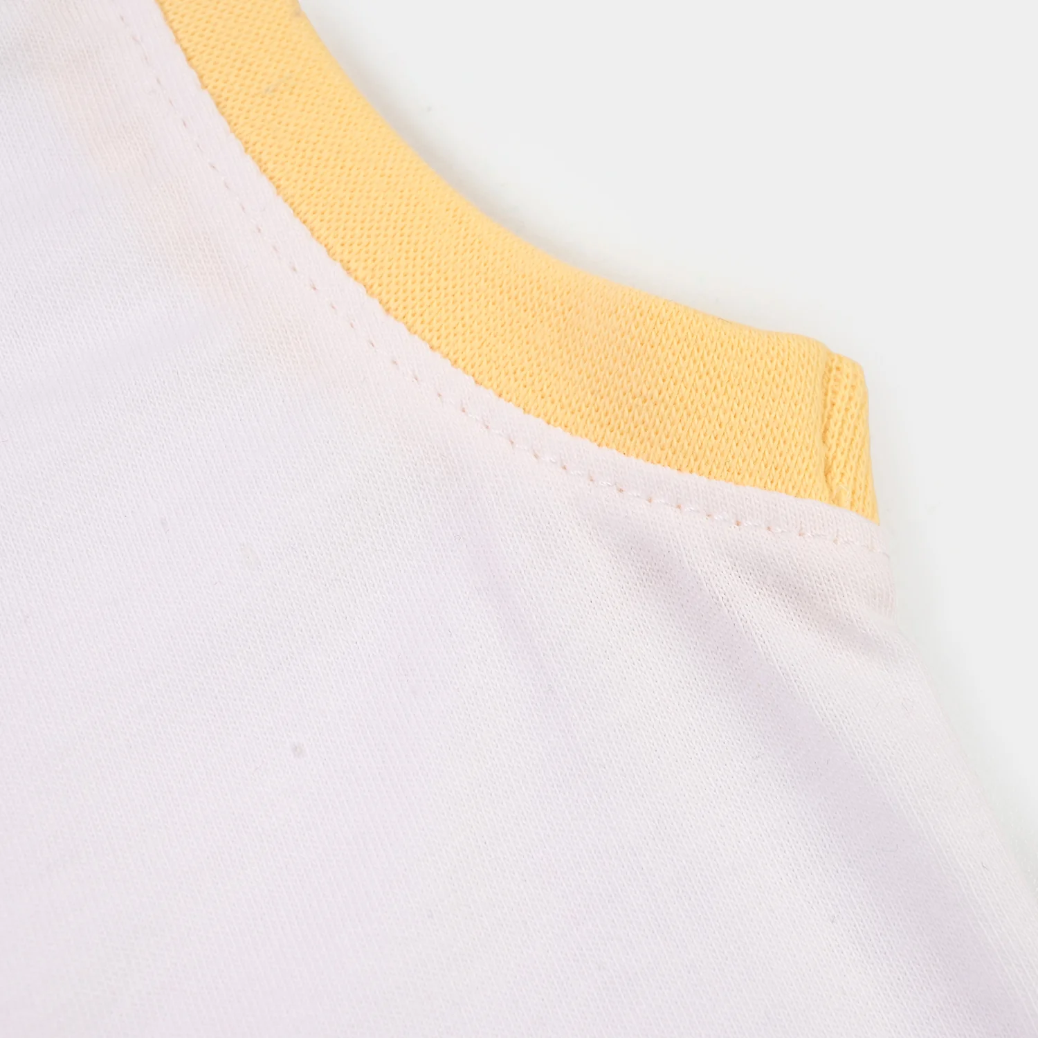 Infant Boys Cotton Jersey Sando Lets Go Beach-White - Image 3