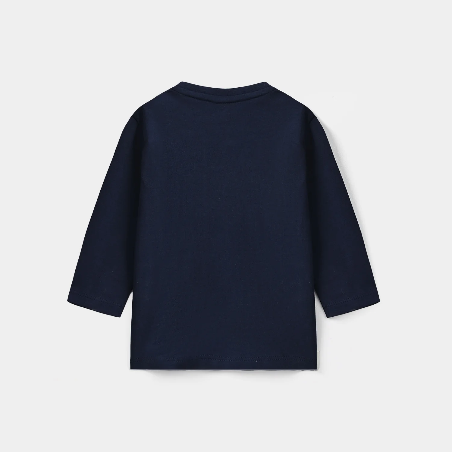 Infant Boys Cotton Jersey T-Shirt F/S Little Treasure-NAVY - Image 4