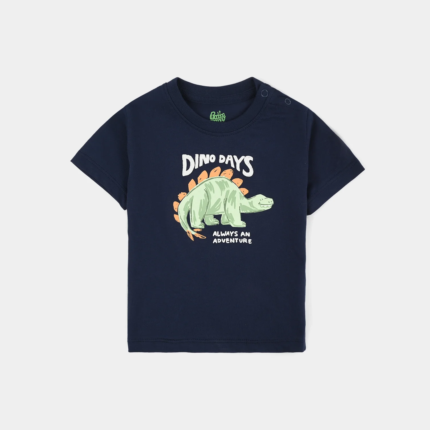 Infant Boys Cotton Jersey T-Shirt H/S Dino Days-NAVY - Image 2