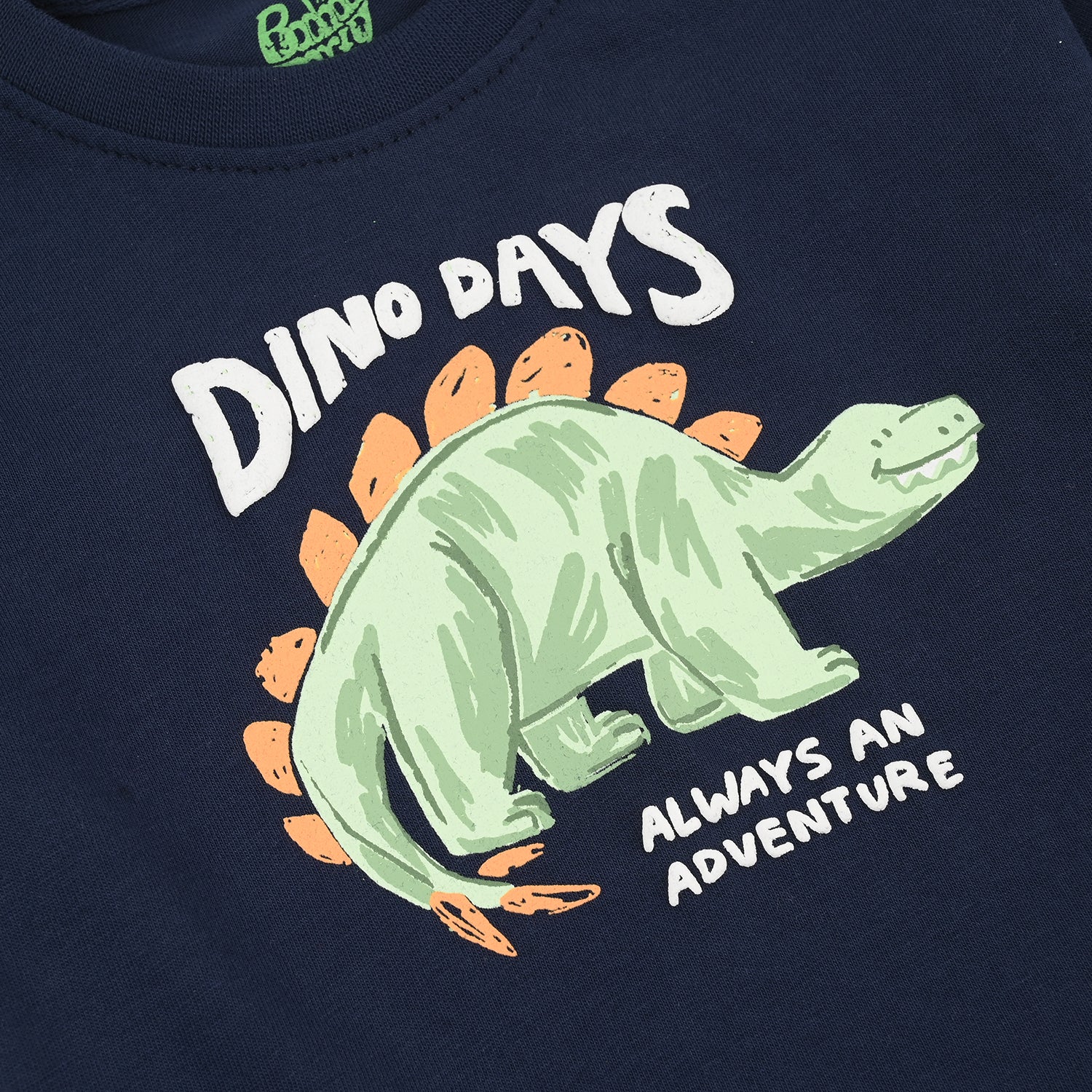 Infant Boys Cotton Jersey T-Shirt H/S Dino Days-NAVY - Image 3