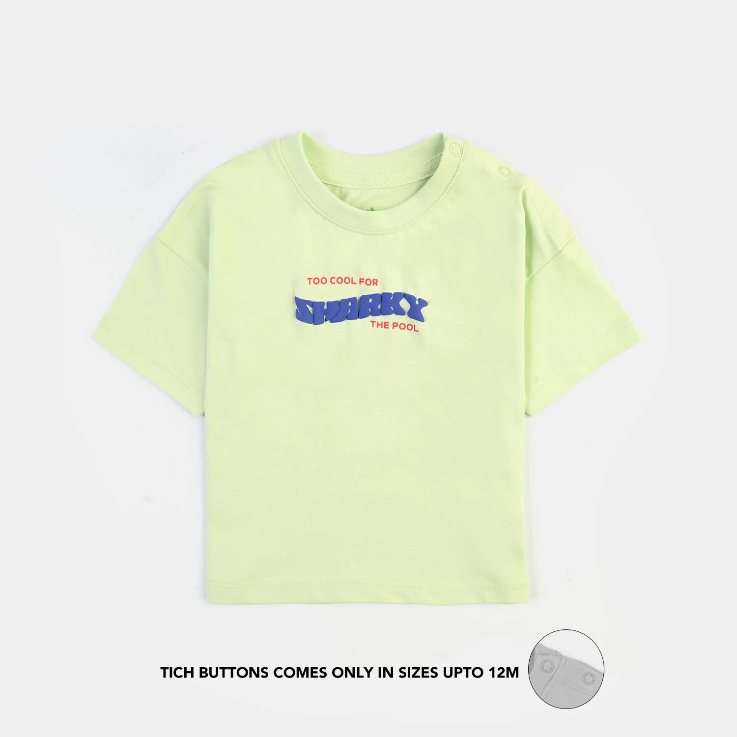 Infant Boys Cotton Jersey T-Shirt Sharky- Blue