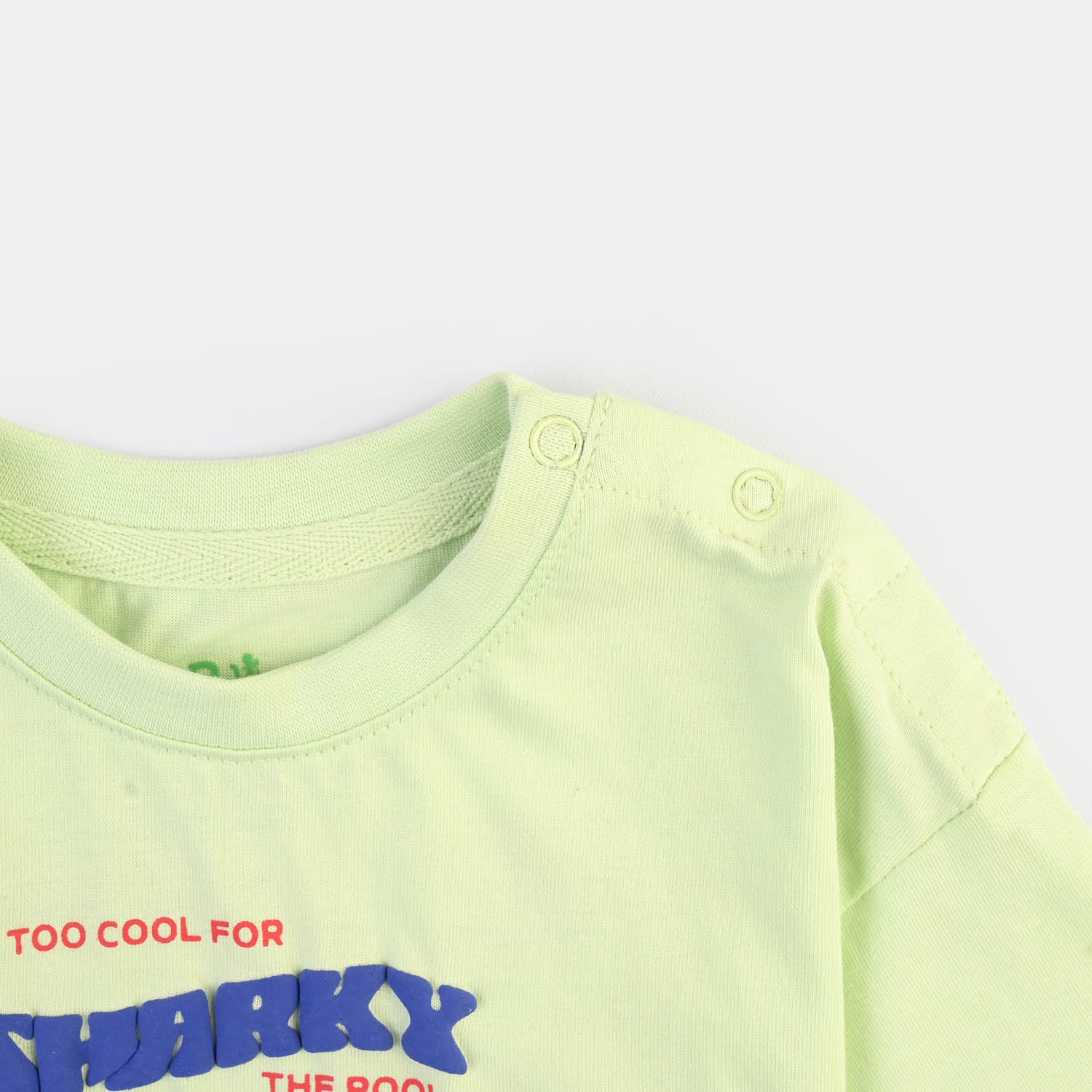 Infant Boys Cotton Jersey T-Shirt Sharky- Blue - Image 3