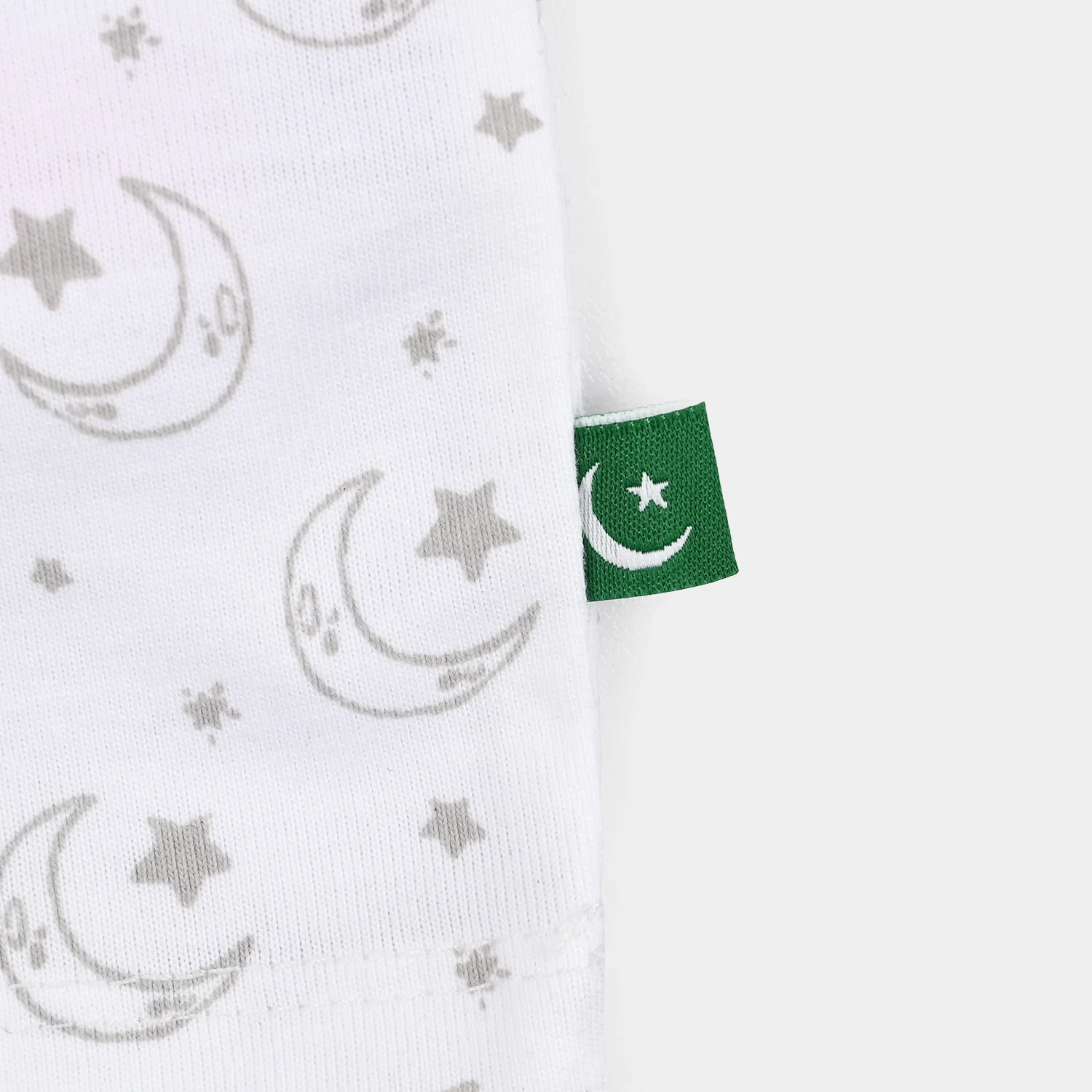 Infant Boys Cotton Jersey T-Shirt Pakistan Zindabad-White - Image 3