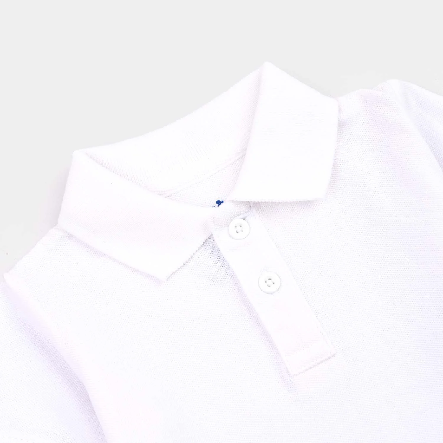 Infant Boys Cotton PK Polo Basic-White - Image 2
