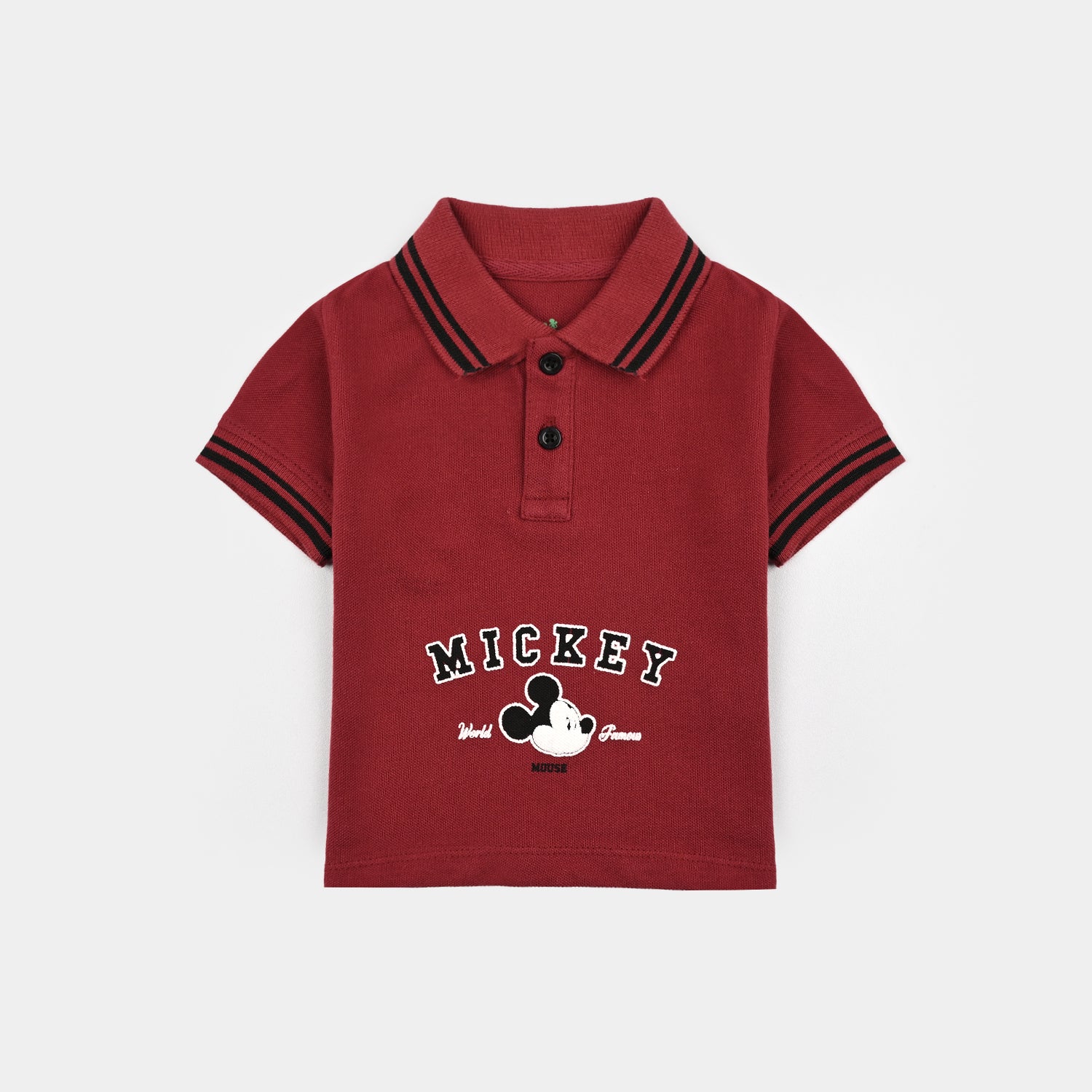 Infant Boys Cotton PK Polo Mouse-Rio.Red
