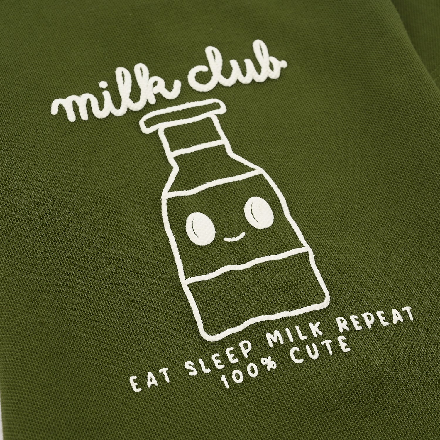 Infant Boys Cotton Romper MILK CLUB - GREEN - Image 2