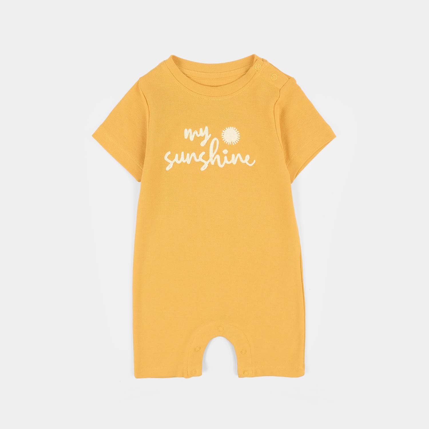 Infant Boys Cotton Romper My Sunshine-YELLOW