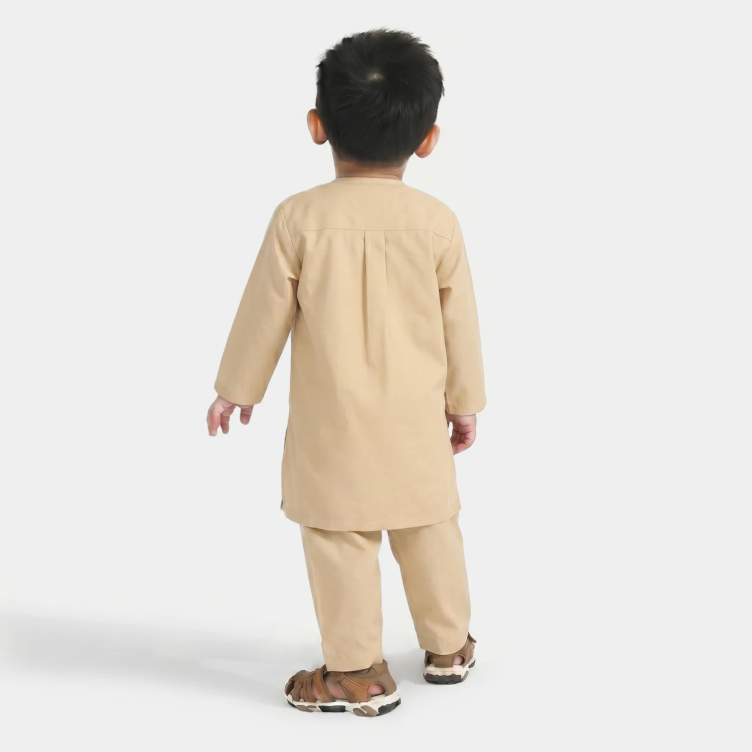 Infant Boys Cotton Poplin Kurta Pajama - Basic - Image 2