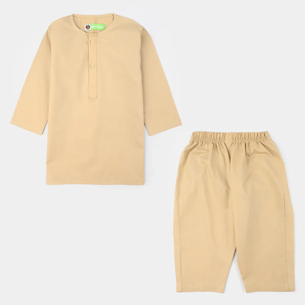 Infant Boys Cotton Poplin Kurta Pajama - Basic - Image 3